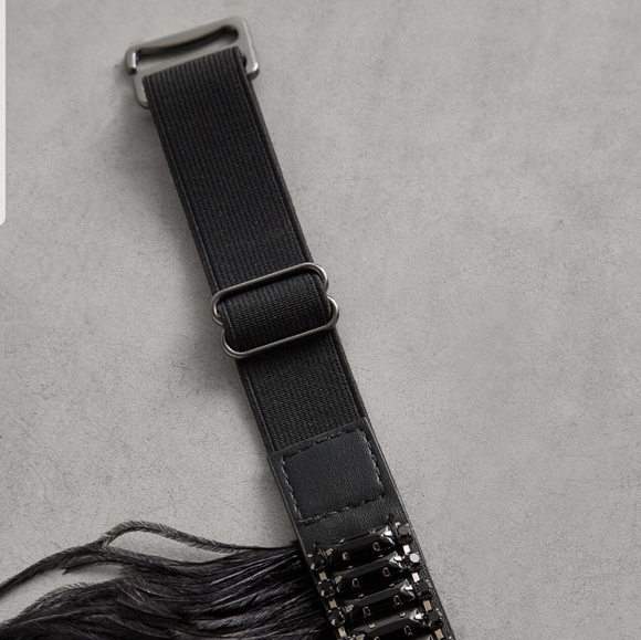 BCBGMaxAzria Ostrich Feather Belt - Picture 4 of 8